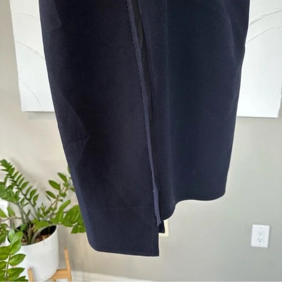 BCBGMAXAZRIA Runway Night Asymmetrical Patchwork Dress in navy black - Picture 13 of 17